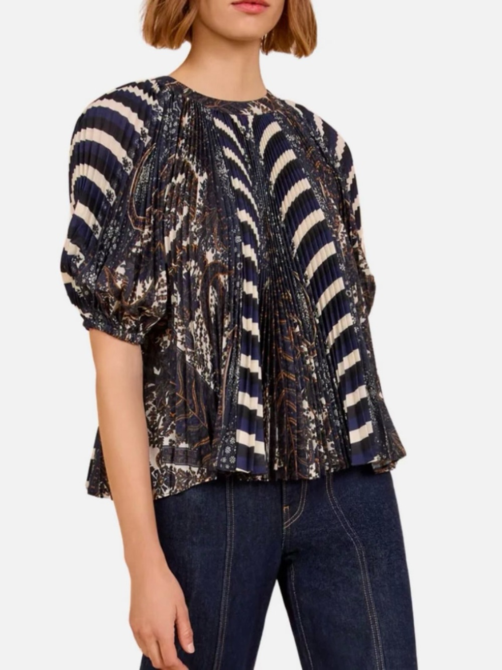 Ulla Johnson Dafne Short Sleeve Blouse size 6 NWT